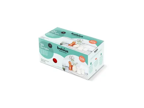 Bolsius Kaarsen Starlight Rood 50u doos 30 stuks