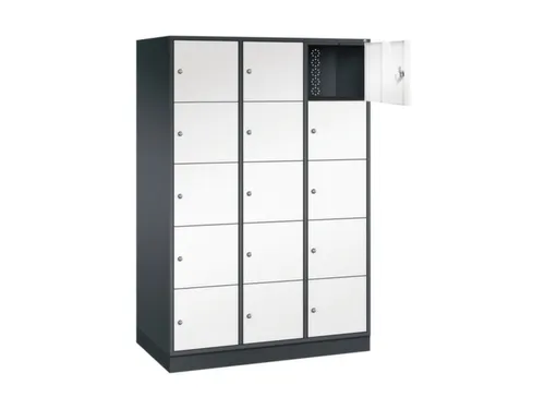 grootvolume-lockersysteem,HxBxD 1950x1220x600mm,3x5vakken,cil.-slot
