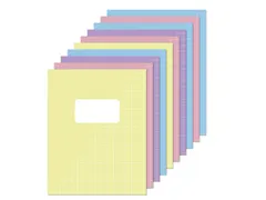 Schrift Kangaro A5 ruit 10mm 80pagina's 60gram 10stuks pastel assorti
