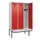 locker met bank,HxBxD 2120x1200x815mm,3vak,vak B 400mm,cilinderslot