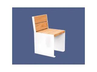 stoel,B 450mm,3latten,hout-zitting licht eikenhout,zitting H 450mm - 1