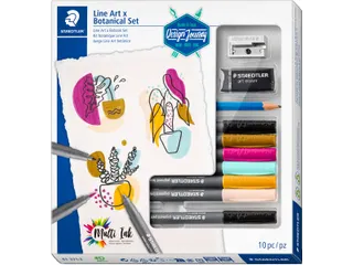 Line Art x Botanical Set, set van 10 stuks - 1