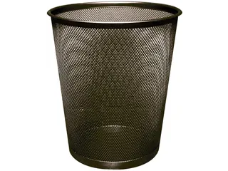 Papiermand Rond Met Gaas 19 Liter Metaal Zwart - 1