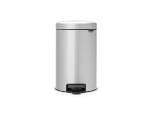 Pedaalemmer Newicon 12 Liter Metallic Grijs
