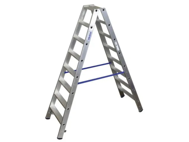 Escabeau Double Accès Aluminium Hauteur D'estrade 1 65M 2X7Marches