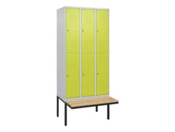 Dubbeldekse dekenkist,HxBxD 2120x900x815mm,3x2vak.,vak B 300mm