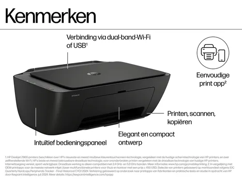 HP DeskJet 2920 All-in-One Inktjetprinter Print/Scan/Kopie