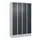 Z-garderobekast,HxBxD 1950x1200x500mm,vak B 150/300mm,cil.-slot,sokkel