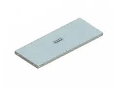 legbord,v. magazijnstelling,BxD 1000x400mm,vakl. 150kg,verzinkt