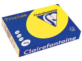 Trophée Intens Gekleurd Papier A4 80 gram 500vel Zonnegeel - 1