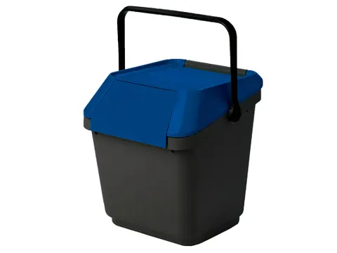 Easymax Afvalbak 35 Liter Grijs Blauw