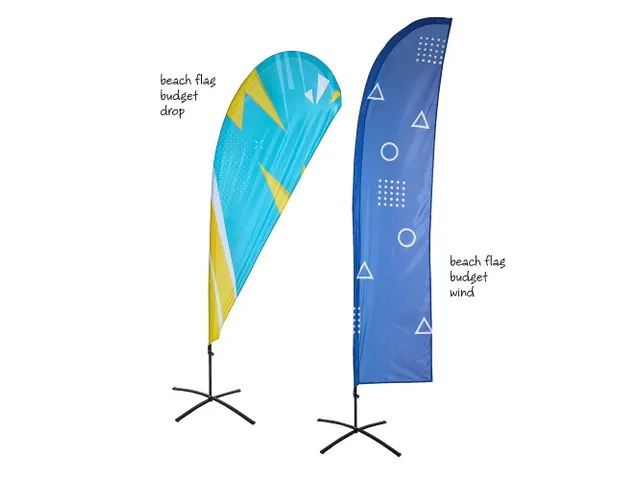 Beach flag Budget Large Wind of Drop excl. voet 17mm Rotator