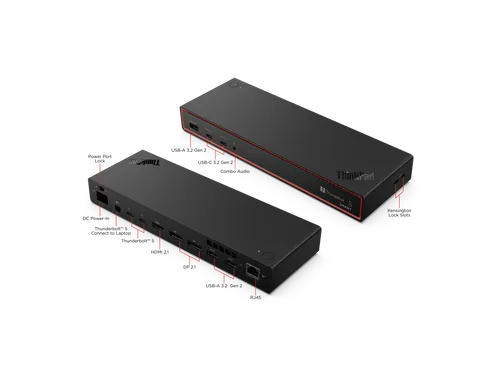 ThinkPad Thunderbolt 5 Smart Dock 7500 40BA0265EU zwart