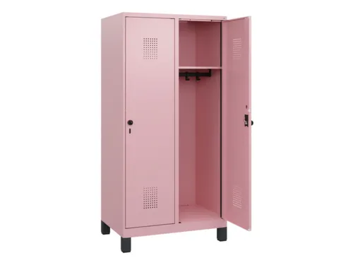 schoollocker,HxBxD 1630x800x500mm,2vak,vak B 400mm,draaigrendel,voeten