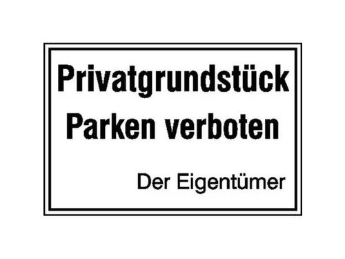 verbodsbord,Privéterrein - Parkeren verboden -De eigenaar