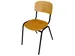 chaise empilable,structure noir,assise bois,assise H 460mm