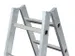 Échelle Double Accès Aluminium L 2 35m 2x8 échelons Charnières Alu