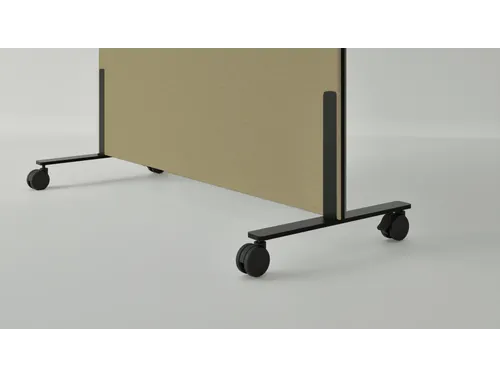 Silva verrijdbaar akoestisch whiteboard beige 200x120cm