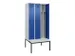 armoire vestiaire avec banc noir et blanc,HxlxP 2120x900x815mm