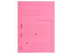 Dossiermap met 2 kleppen SUPER 250 Contact 24x32cm roze 25 Stuks
