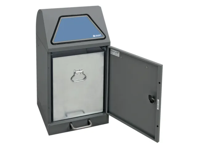 conteneur de tri sélectif,non inflammable,1x45l,HxlxP 800x400x380mm