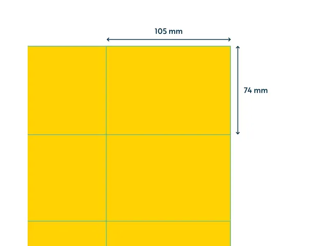 Gekleurde Etiketten 105x74mm Geel 42720 1000 Vel