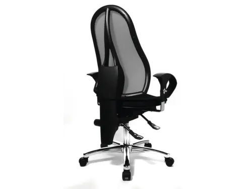 Draaistoel Zwart H X B X D 460-560X 480X 450Mm Netbekleding Rugleuning