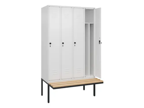 locker voor scheiding van kleding,HxBxD 2120x1200x815mm,4vak