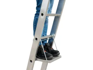 Inhangtrede,V. Staande Ladder Met Sporten,Draagverm. 150Kg,Aluminium - 4