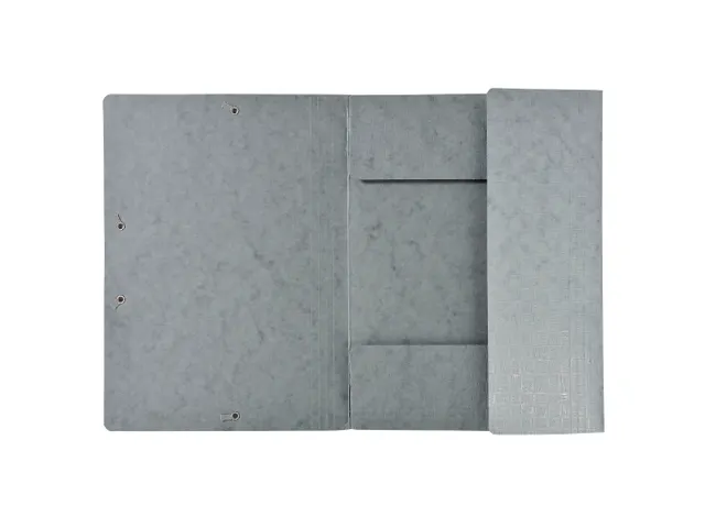 Elastomappen A4 glanskarton 3 kleppen monobloc-Grijs