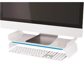 Ergo WOW verstelbare monitorstandaard, wit-blauw - 4
