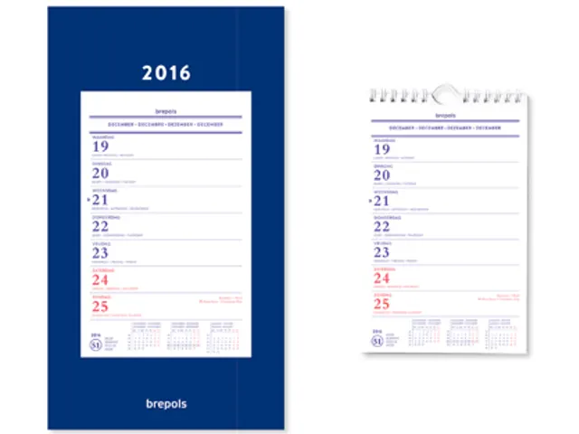 Wand-Week Kalender Op Schild, 2025