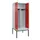 PBM-locker met bank,HxBxD 2120x800x815mm,2vak,vak B 400mm,draaigrendel