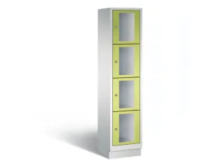 Lockerkast 1800x420x500mm 1x4 vakken Cilinderslot, Sokkel, RDS1108060 - 2