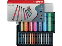 Viltstift Stabilo 6840-6 blik à 40 kleuren