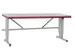 table d'emballage,HxlxP 720-1120x1200x800mm,panneau gris clair