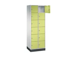 lockerkast,RAL 7035/RDS1108060,HxBxD 1950x620x500mm,2x6vakken