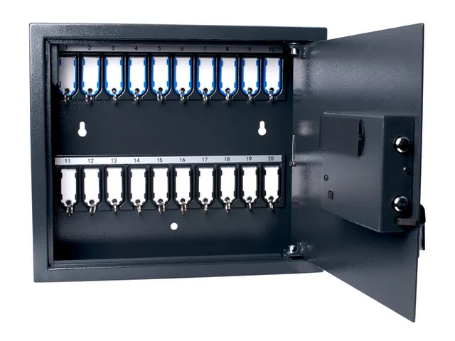 Sleutelkast Pavo high security magnetisch met fingerprintslot 20 haken