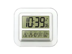 Digitale wandklok Technoline WS 8006 276x195x27mm wit/zilver