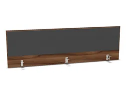 opzetpaneel bureau aanbouw achter NP-tiepolo nut antraciet 1800mm