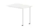table de rallonge,haut. régl.,HxlxP 720-840x800x600mm,Bl-blanc