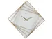 Wandklok Nextime groot 85x85cm metaal goud/wit Turning Time
