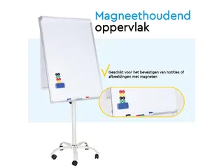 BRASQ Flipover Mobiel 70x100cm Magnetisch Wit inclusief accessoires - 4