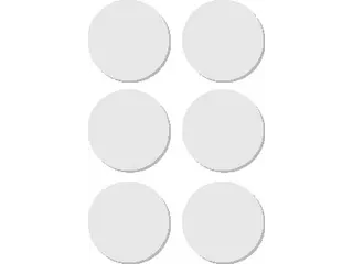 Apli Ronde Etiketten Ø32mm Wit - 1