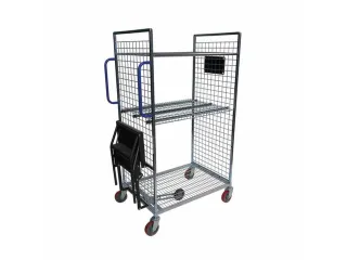 Verzamelwagen,Draagverm. 100Kg,2Etage(S),Draadgaasbodem,Verz. - 1