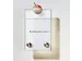 Affichage libre/occupé Ø 35mm Plaque plastique Cadre plastique argen