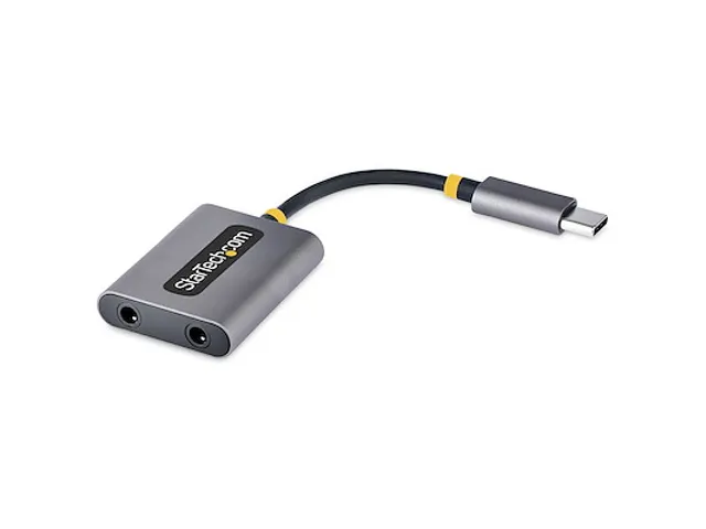 USB-C Headphone Splitter, USB Type C Dual Headset Adapter
