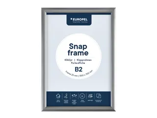Europel Kliklijst Premium B2 50x70cm 25mm Zilver - 1