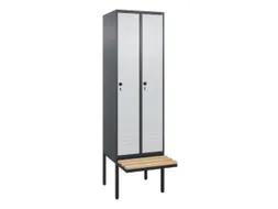 locker voor scheiding van kleding,HxBxD 2120x600x815mm,2vak