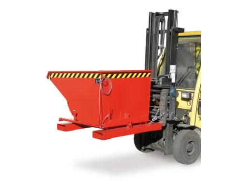 3-zijdig Kantelende Kiepbak 0.30m³ Hxbxd 890x1010x1260mm Rood